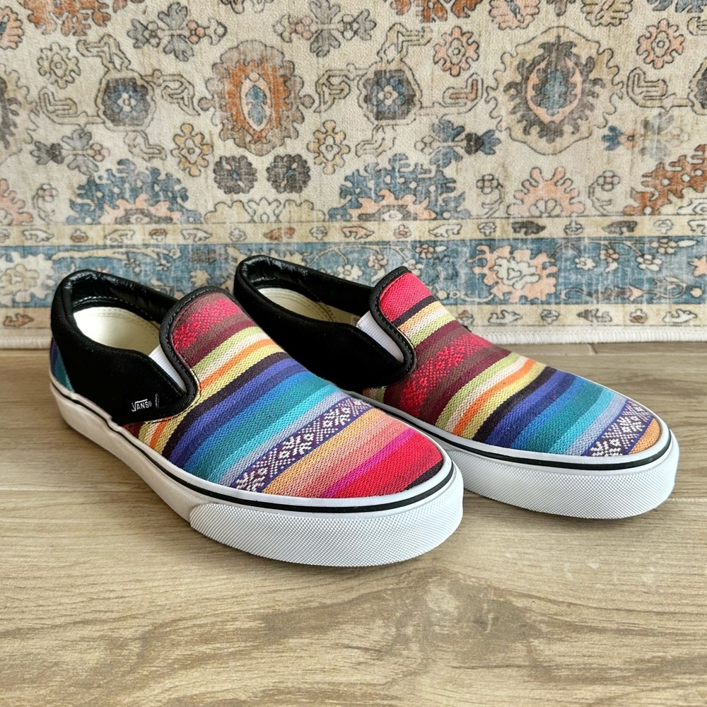 Baja Classic Aztec Blanket Vans🌵 Rare!